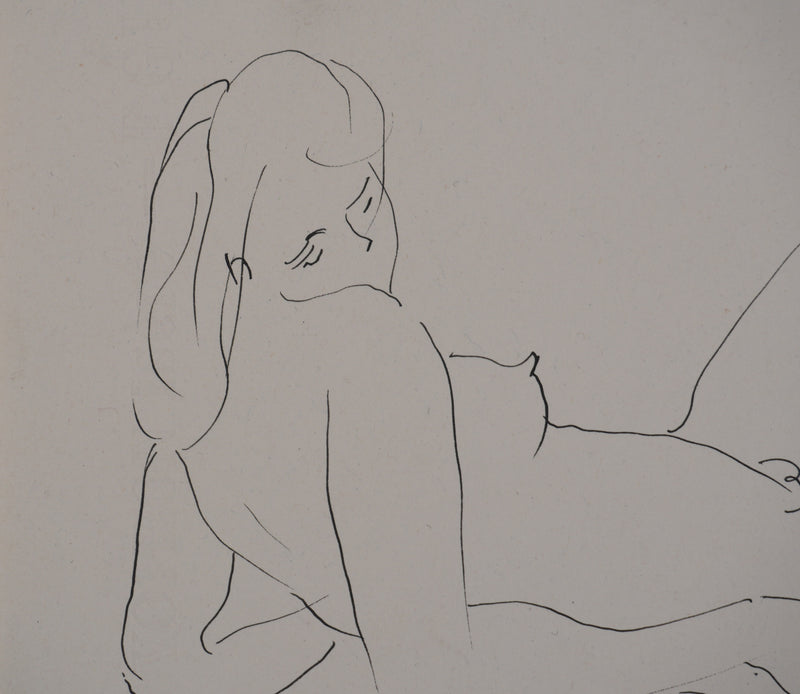André VAHL : La sieste, Dessin original signé