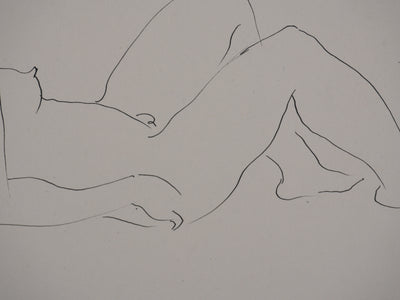 André VAHL : La sieste, Dessin original signé