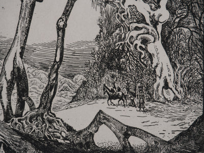 Bob BOUILLON : Le périple, Gravure originale signée