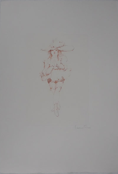 Léonor FINI : La jeune fille en danseuse, Gravure originale signée