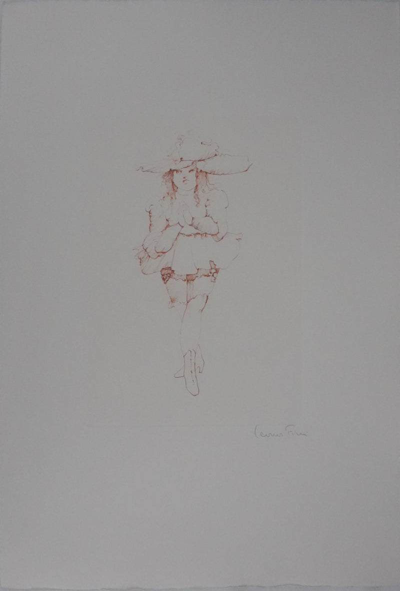 Léonor FINI : La jeune fille en danseuse, Gravure originale signée