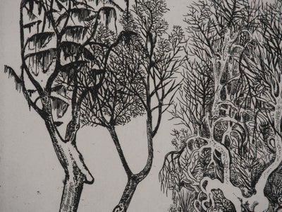 Bob BOUILLON : Le périple, Gravure originale signée