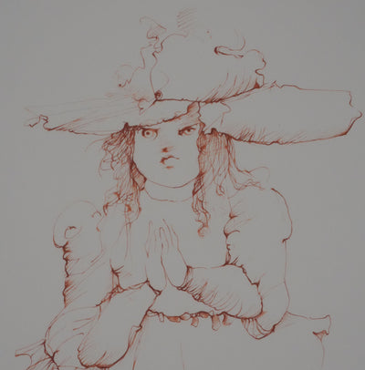 Léonor FINI : La jeune fille en danseuse, Gravure originale signée