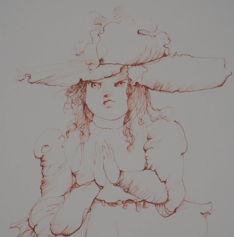 Léonor FINI : La jeune fille en danseuse, Gravure originale signée