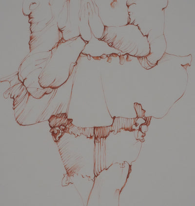 Léonor FINI : La jeune fille en danseuse, Gravure originale signée