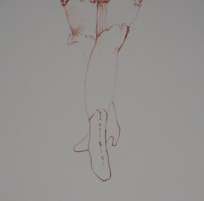 Léonor FINI : La jeune fille en danseuse, Gravure originale signée