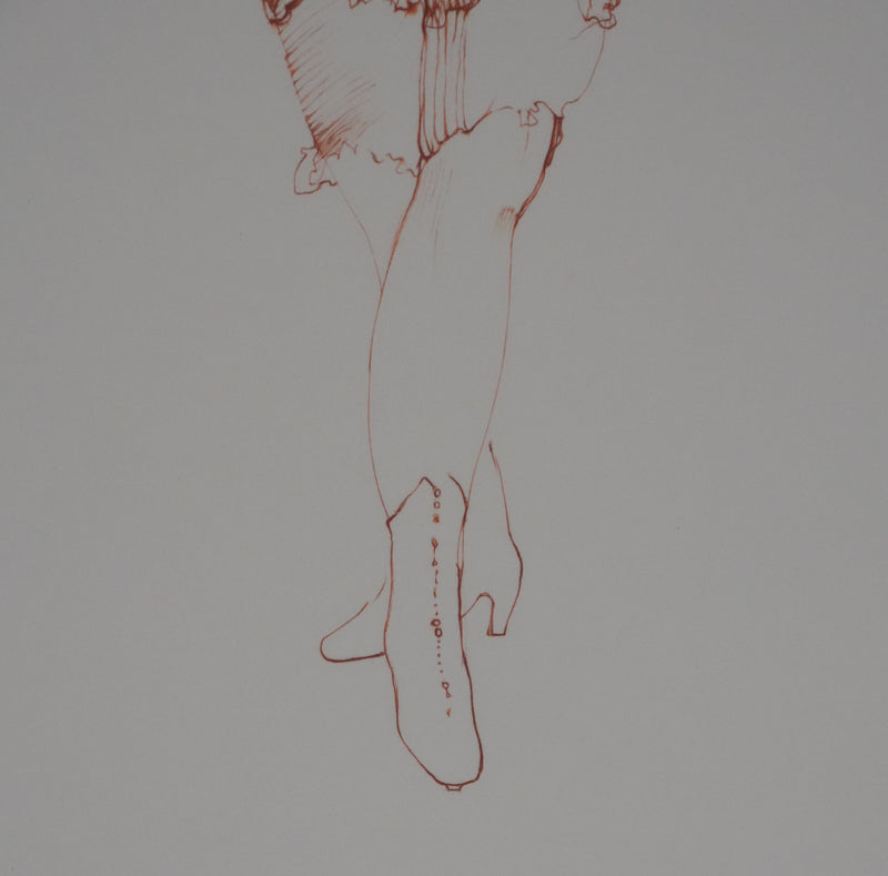 Léonor FINI : La jeune fille en danseuse, Gravure originale signée