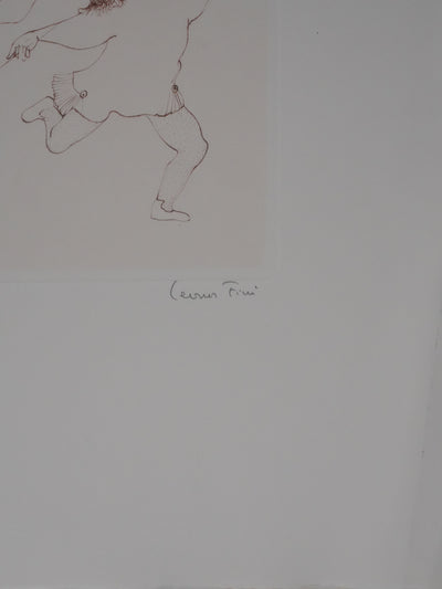 Léonor FINI : Les petites musiciennes, Gravure originale signée