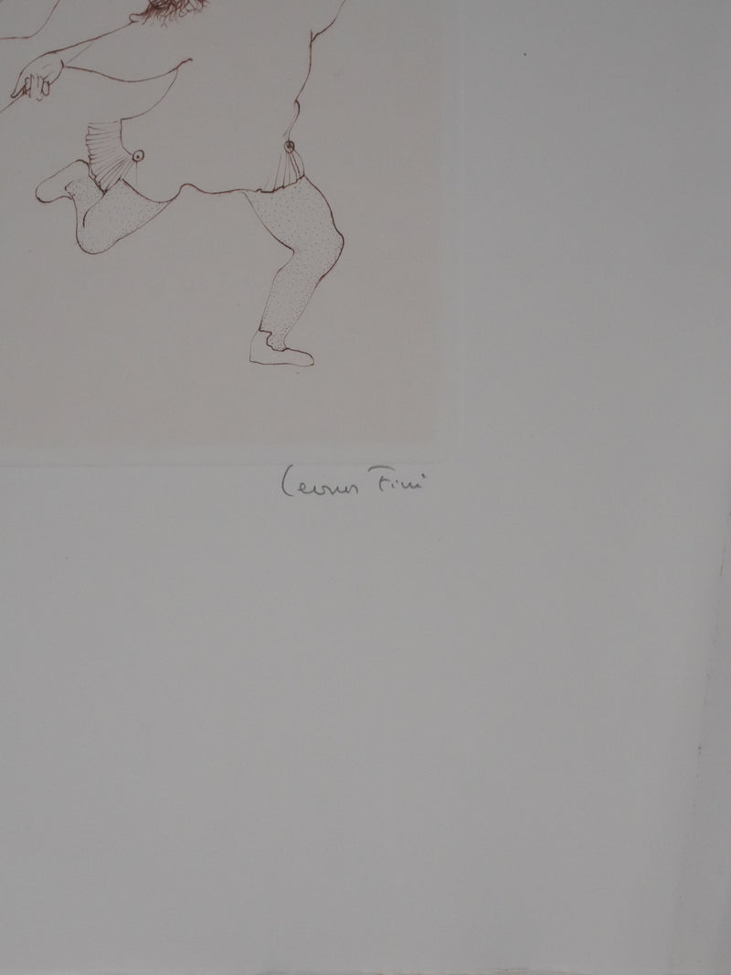 Léonor FINI : Les petites musiciennes, Gravure originale signée