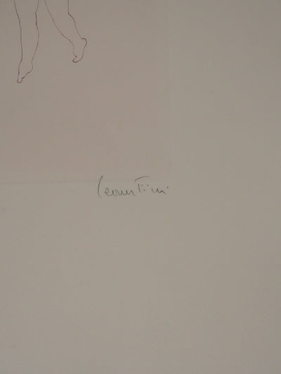 Léonor FINI : Les deux sœurs (Auvergne), Gravure originale signée