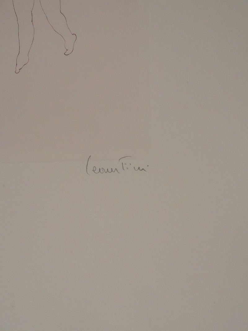 Léonor FINI : Les deux sœurs (Auvergne), Gravure originale signée