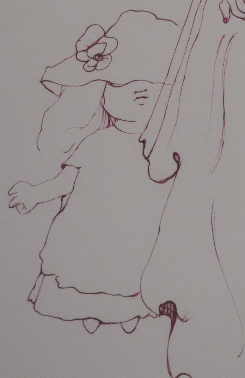 Léonor FINI : Les petites filles aux fleurs, Gravure originale signée