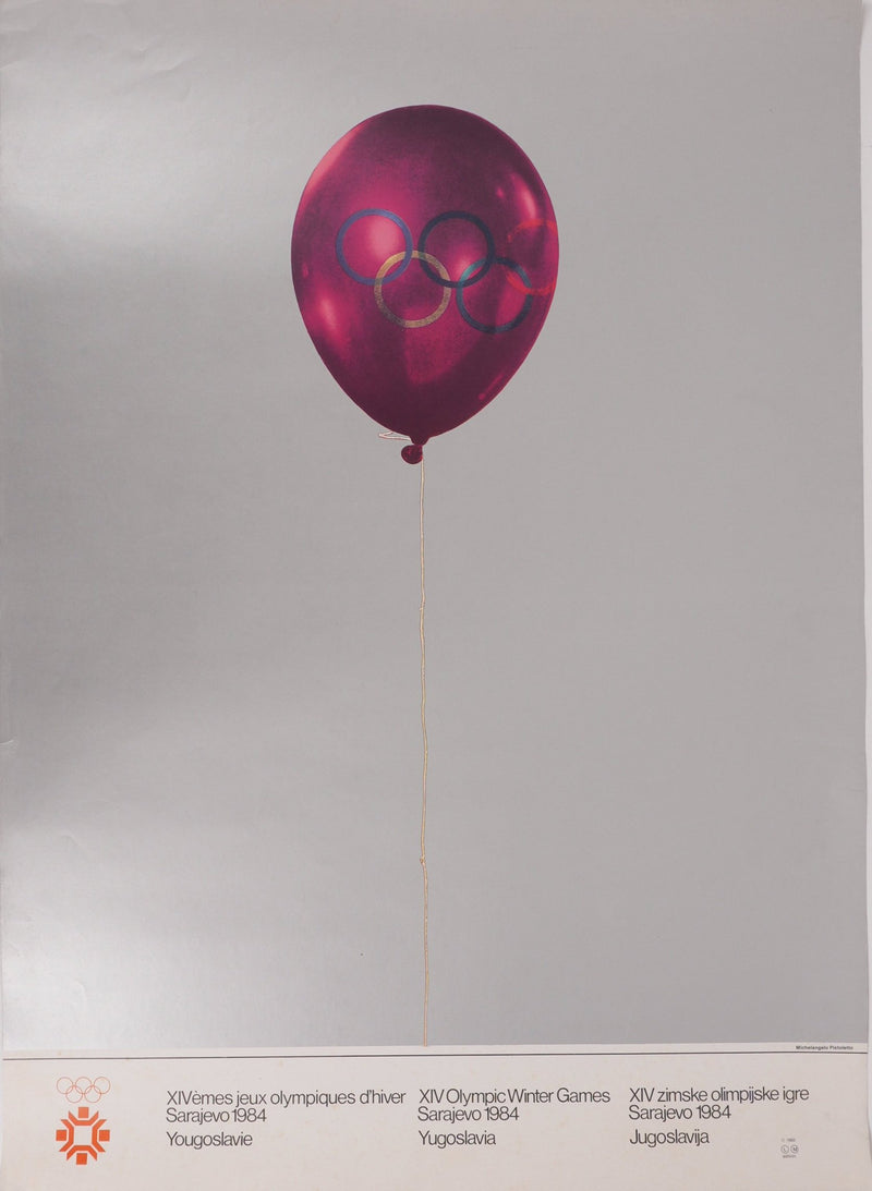 Michelangelo PISTOLETTO : Envol olympique, Affiche originale d&