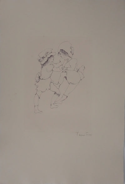 Léonor FINI : Chamaillerie entre sœurs, Gravure originale signée