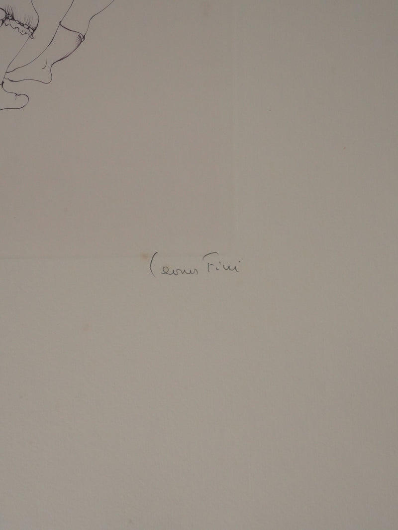 Léonor FINI : Chamaillerie entre sœurs, Gravure originale signée