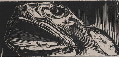 Suzanne von HOTTIER-VAHL : La grenouille, Gravure originale signée