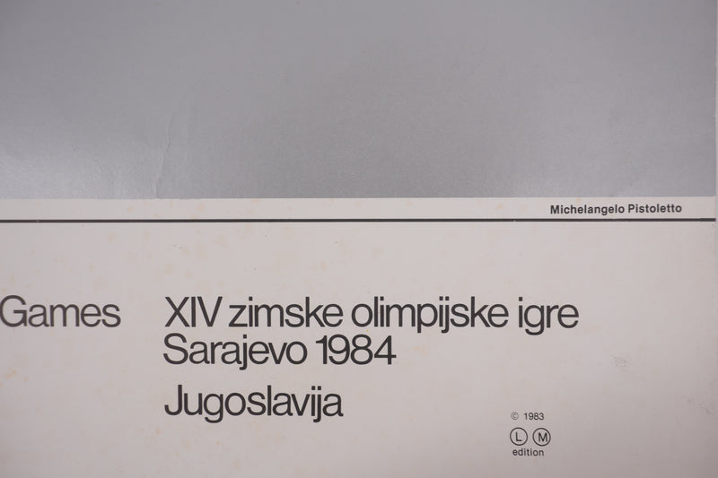 Michelangelo PISTOLETTO : Envol olympique, Affiche originale d&