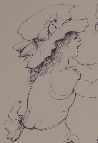 Léonor FINI : Chamaillerie entre sœurs, Gravure originale signée