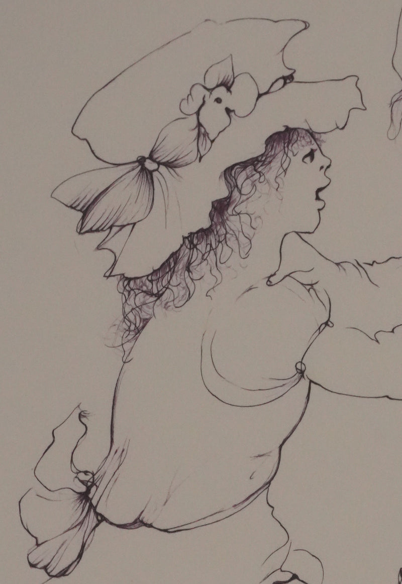 Léonor FINI : Chamaillerie entre sœurs, Gravure originale signée