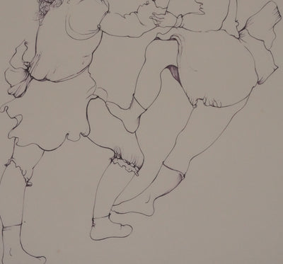 Léonor FINI : Chamaillerie entre sœurs, Gravure originale signée