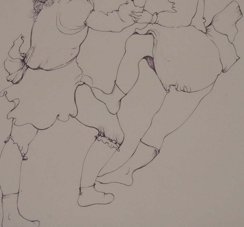 Léonor FINI : Chamaillerie entre sœurs, Gravure originale signée