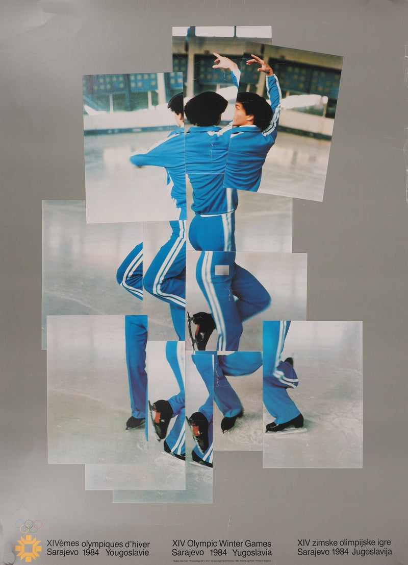 David HOCKNEY : Skater, Affiche originale d&
