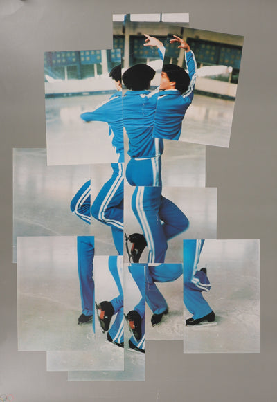 David HOCKNEY : Skater, Affiche originale d'époque