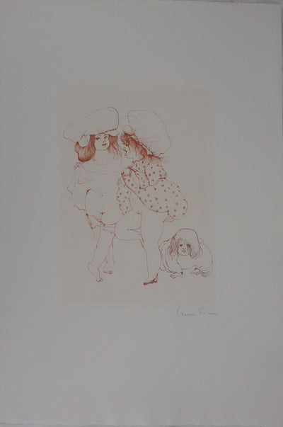 Léonor FINI : Les trois sœurs, Gravure originale signée