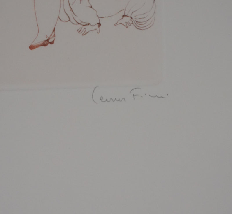 Léonor FINI : Les trois sœurs, Gravure originale signée