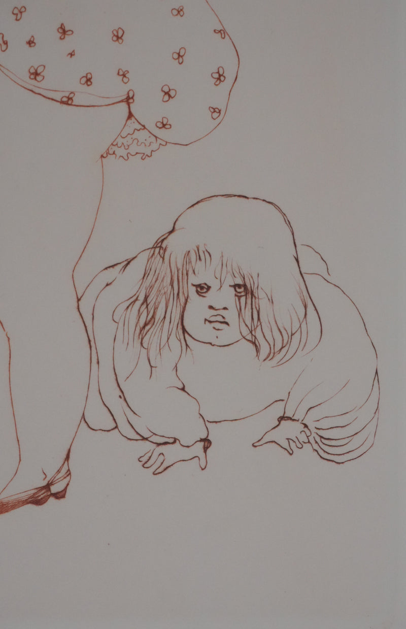 Léonor FINI : Les trois sœurs, Gravure originale signée