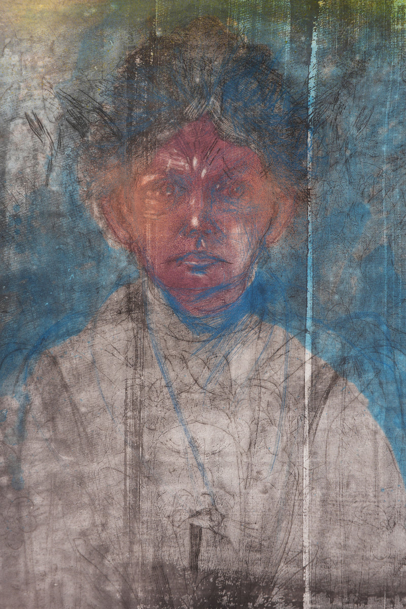 Jim DINE : Nancy Outside in July XIII, Gravure originale signée