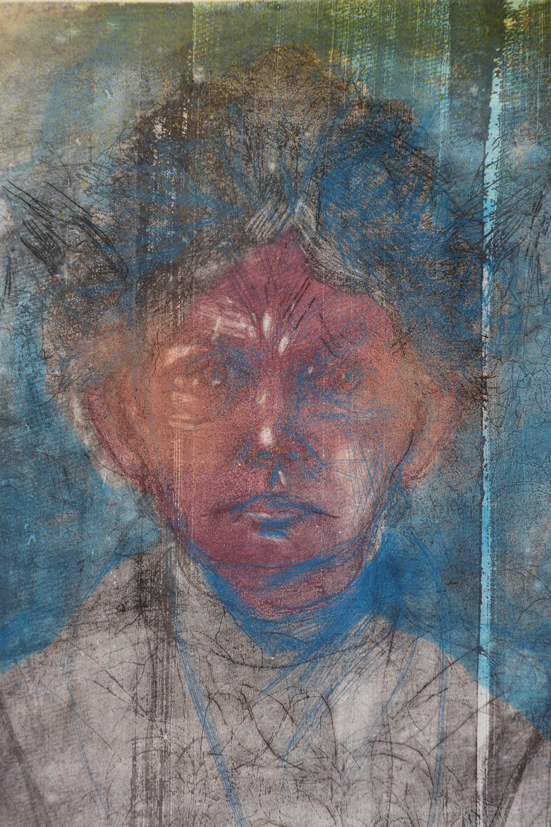 Jim DINE : Nancy Outside in July XIII, Gravure originale signée