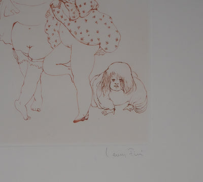 Léonor FINI : Les trois sœurs, Gravure originale signée
