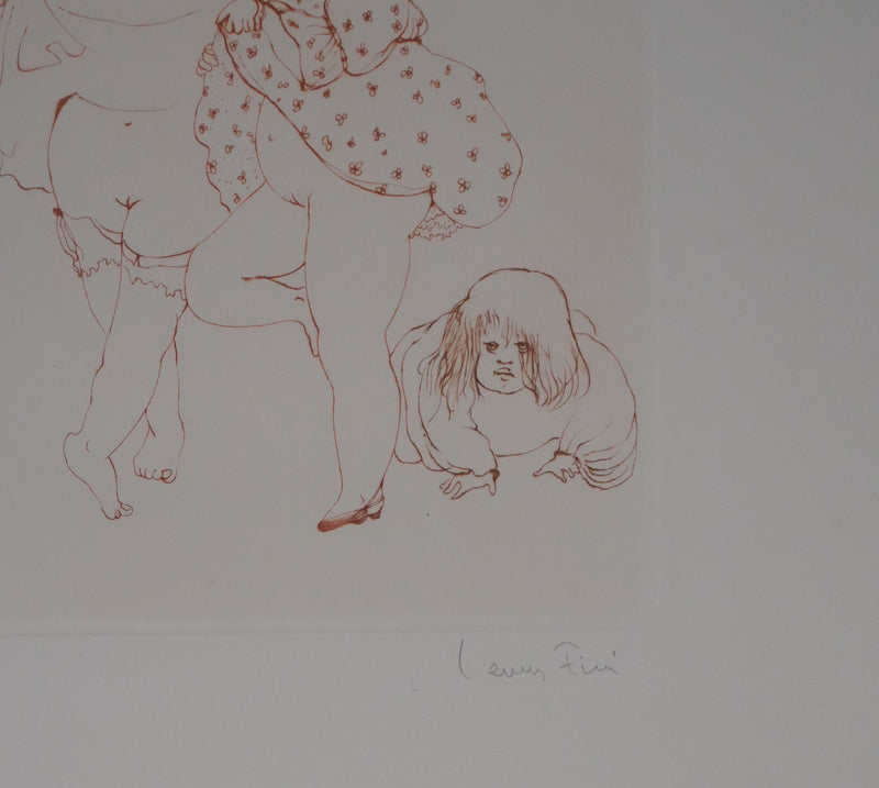 Léonor FINI : Les trois sœurs, Gravure originale signée