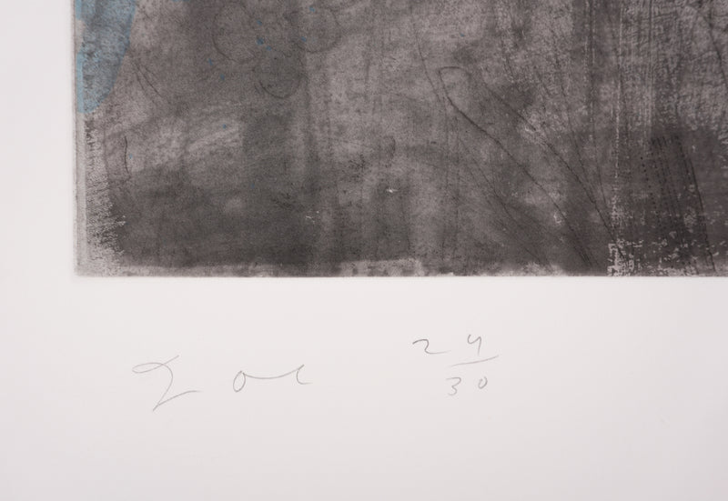 Jim DINE : Nancy Outside in July XIII, Gravure originale signée