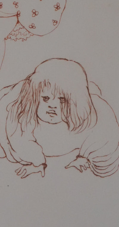 Léonor FINI : Les trois sœurs, Gravure originale signée