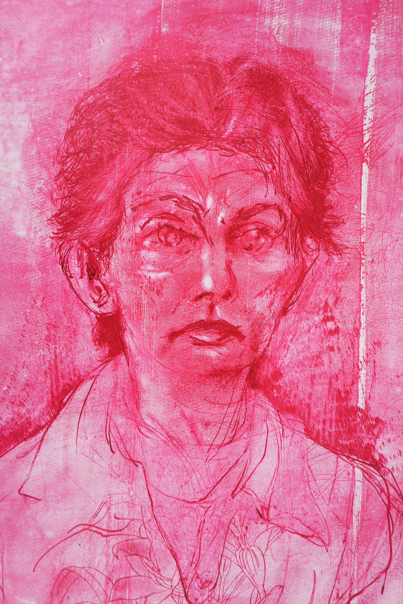 Jim DINE : Nancy Outside in July XVII, Gravure originale signée