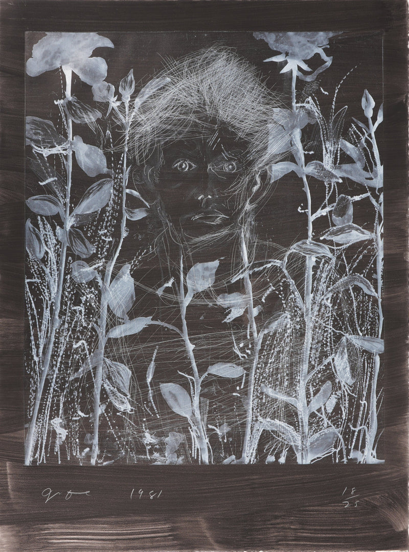 Jim DINE : Nancy Outside in July XIX, Gravure originale signée