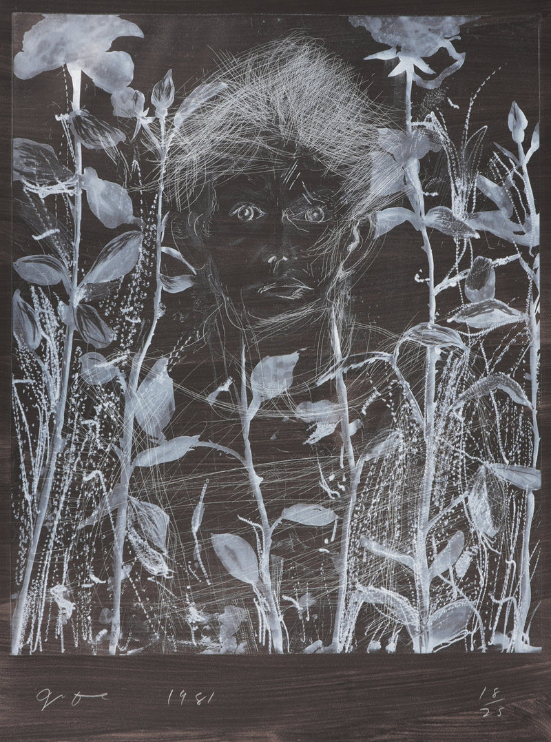 Jim DINE : Nancy Outside in July XIX, Gravure originale signée