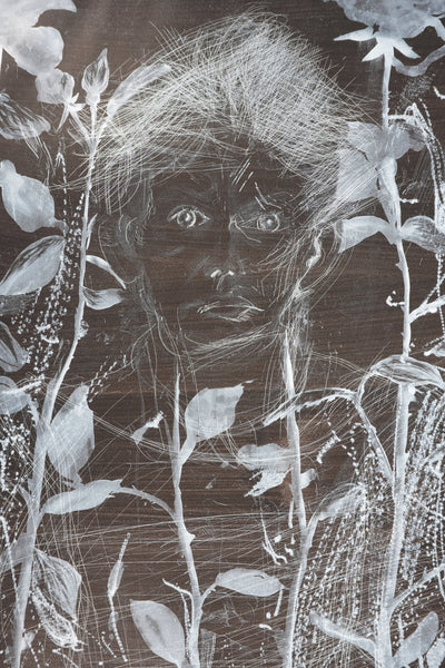 Jim DINE : Nancy Outside in July XIX, Gravure originale signée