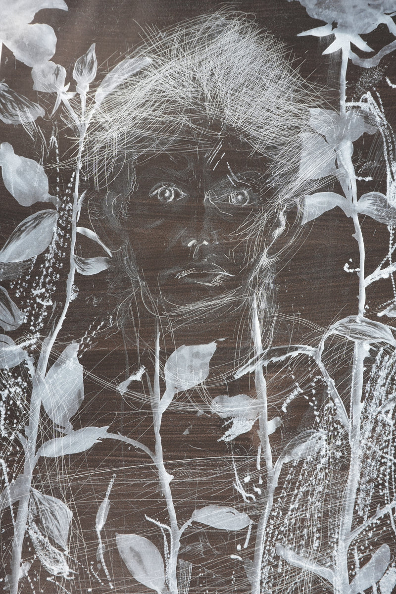 Jim DINE : Nancy Outside in July XIX, Gravure originale signée