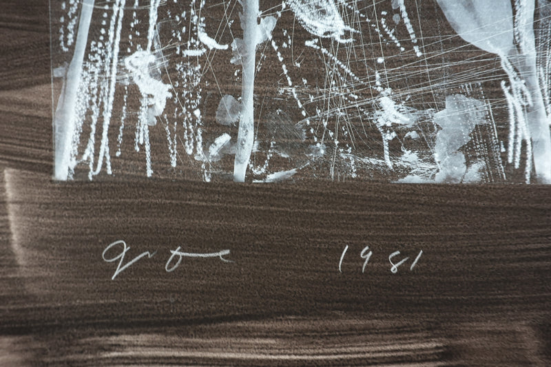 Jim DINE : Nancy Outside in July XIX, Gravure originale signée