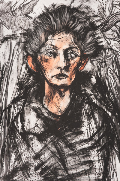 Jim DINE : Nancy Outside in July XX, Gravure originale signée
