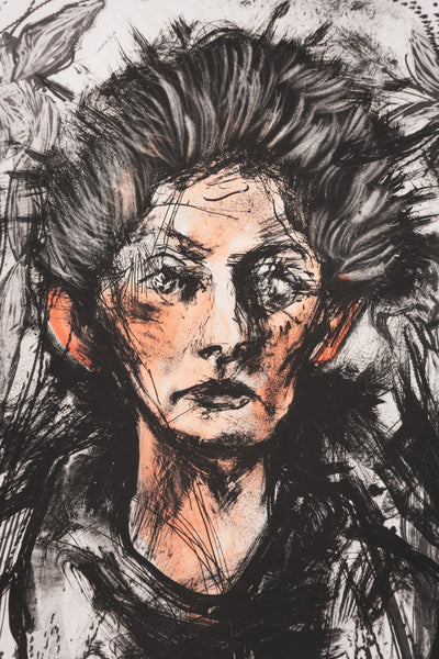 Jim DINE : Nancy Outside in July XX, Gravure originale signée
