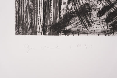 Jim DINE : Nancy Outside in July XX, Gravure originale signée