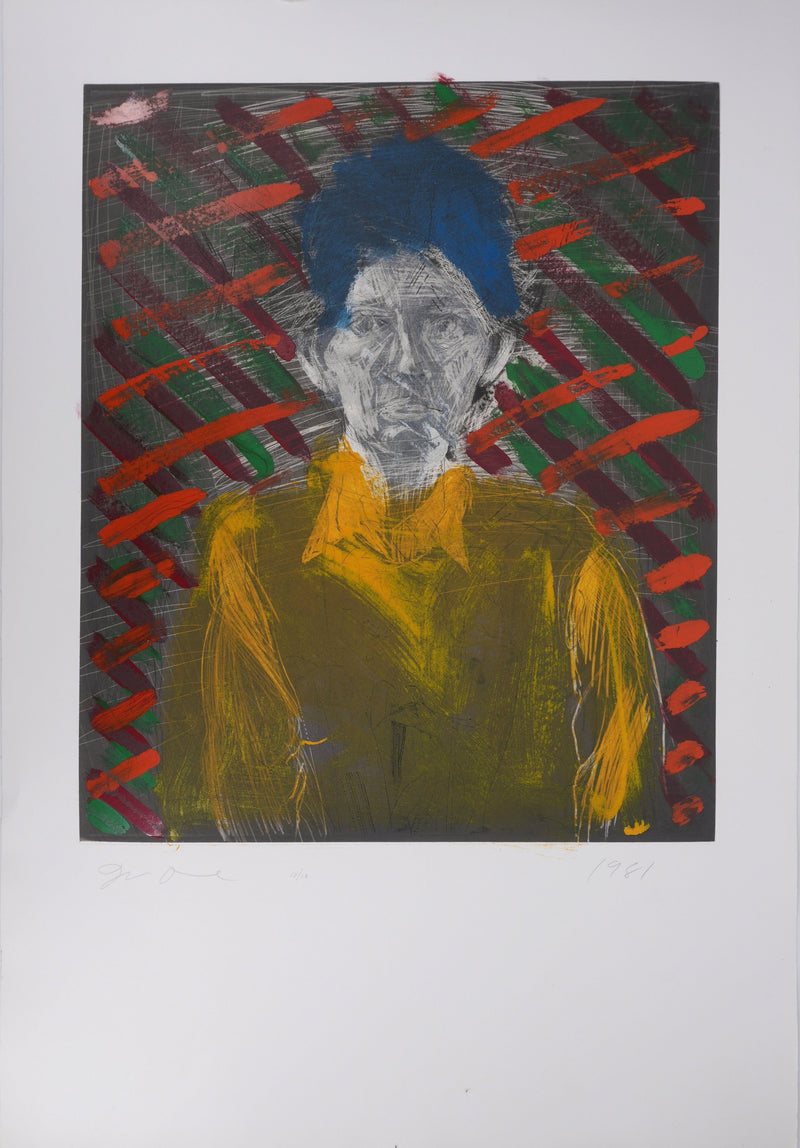 Jim DINE : Nancy Outside in July XXIV, Gravure originale signée