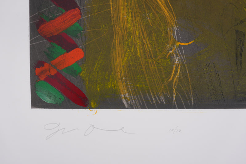Jim DINE : Nancy Outside in July XXIV, Gravure originale signée