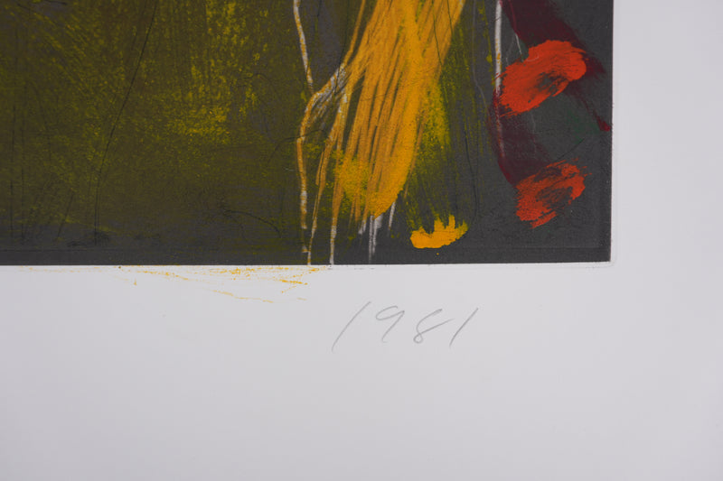 Jim DINE : Nancy Outside in July XXIV, Gravure originale signée