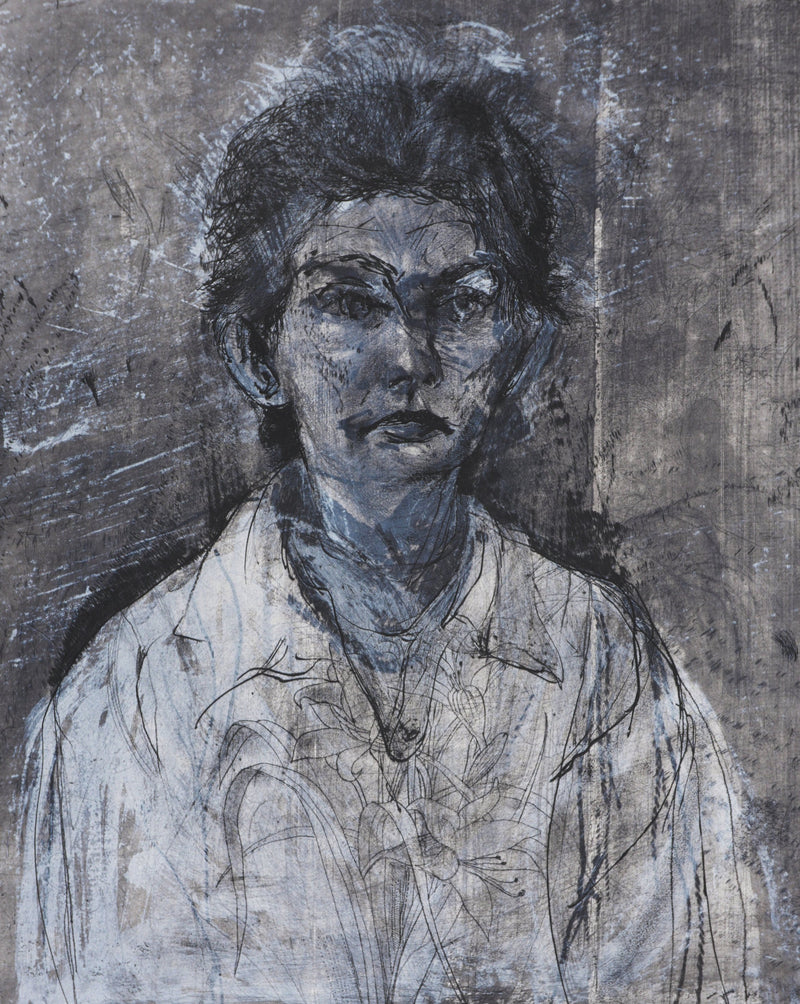 Jim DINE : Nancy Outside in July XXII, Gravure originale signée