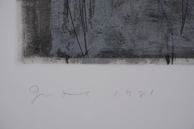 Jim DINE : Nancy Outside in July XXII, Gravure originale signée
